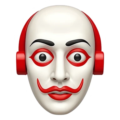 Money Heist, dali mask, reallestic sticker