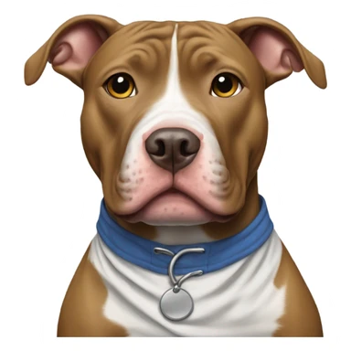 Pit bull with a shirt  sticker