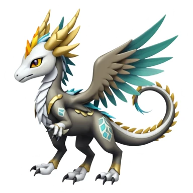 Meloetta-MLP-Wargreymon-Dutch-Angel-Dragon-Silvally-Kyurem-Trico-Pokémon-Digimon-Fakémon-fusion-hybrid-creature sticker