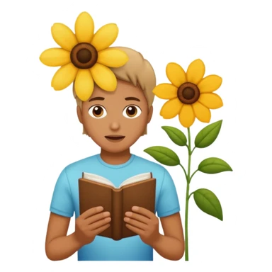 someone who's reading a panel to learn about a big tree/plant/flower sticker