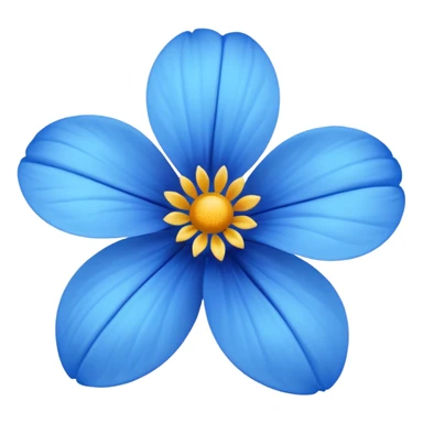Flor azul sticker