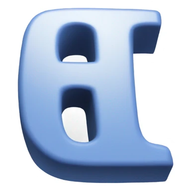 lower case greek letter in 3D sticker