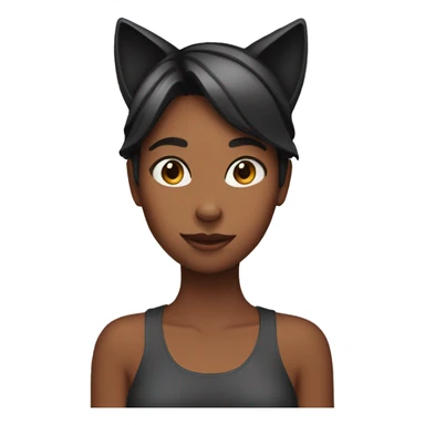 Girl with cat ears sticker