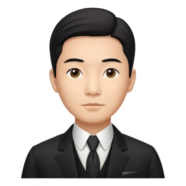 Hong Kong aisan colonial times gentleman elite with white background sticker