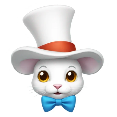 white rabbit out of hat sticker