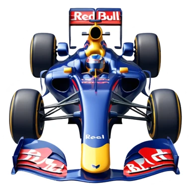 Um carro de fórmula 1 da rede Bull de 2010 de frente  sticker