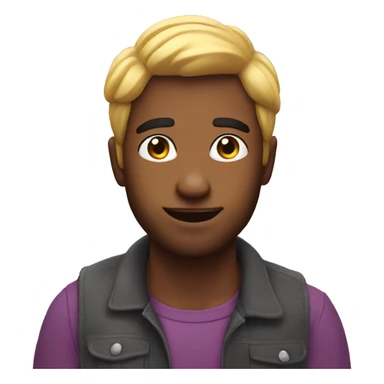 Gay person behind bas sticker