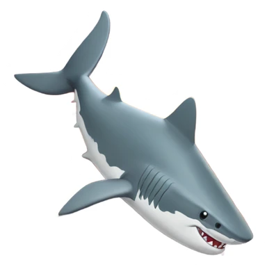 Shark surfing on lava sticker
