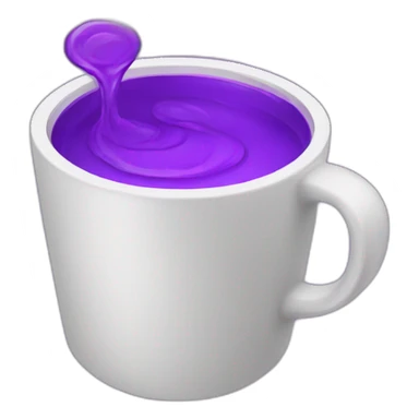 A double cup with purple liquid  sticker