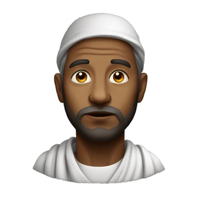 religious pilgrim photorealistic serious sticker