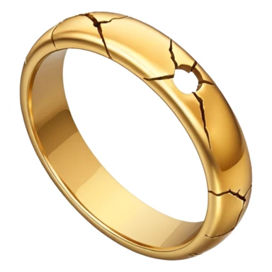 Broken wedding ring  sticker