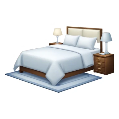A dimly lit white bedroom. The bed is neatly made, and a glass of water sits beside a book on a cozy nightstand. Soft lighting signals a peaceful wind-down, representing the calm and control that comes from reclaiming your evenings. sticker