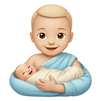 newborn baby smiling sticker