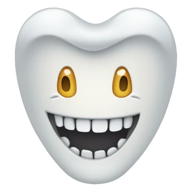 Emoji clicking teeth sticker