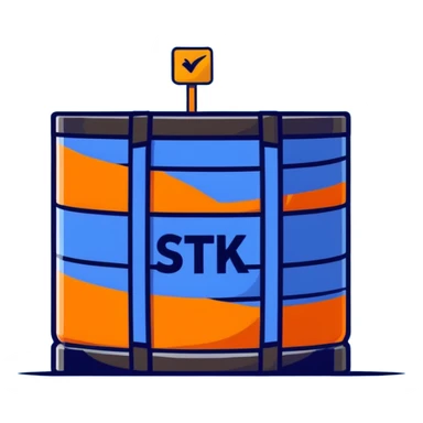 orange road construction barrel sticker