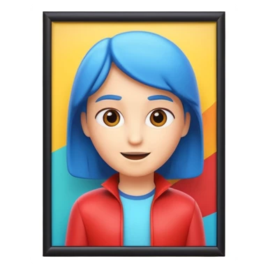 A 3D cartoon movie advertisement poster hanging on a wall, colorful cinematic design, visible border, flat lighting, Memoji-style. sticker