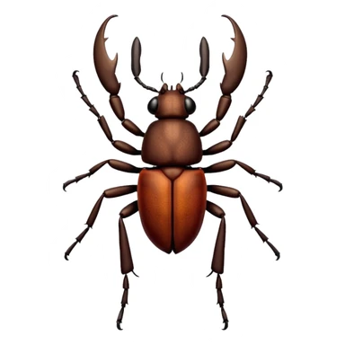 a stag beetle sticker