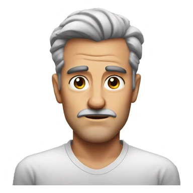 Australian dad but mad, not smiling, mad eyebrows  sticker