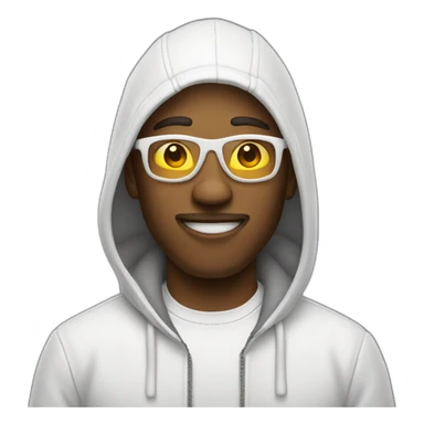 "cool dude in white" sticker