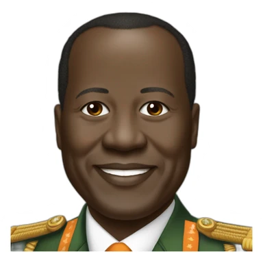 Le president alasane ouattara de la côte d'ivoire sticker