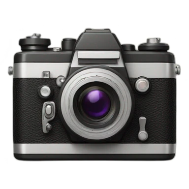 old photo camera sticker