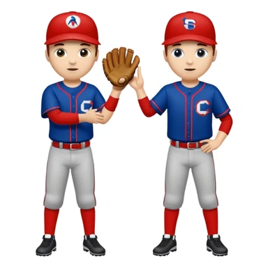 quiero dos equipos enemigos de baseball  sticker