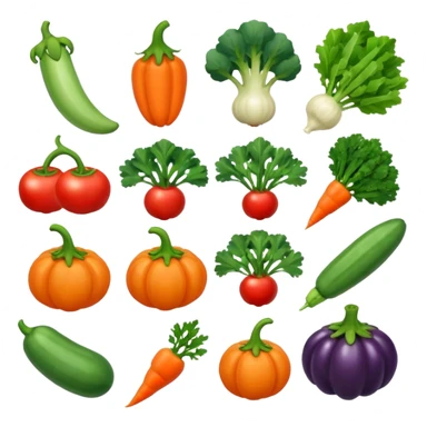 Veg name english  sticker