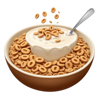 Brown cereal you hurt bowl sticker