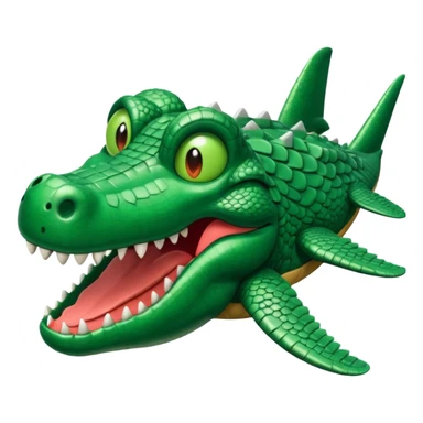 Hazme un avión con cabeza de cocodrilo sticker