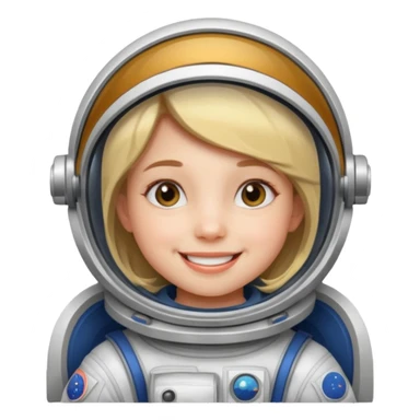 Astronaut girl Kid sticker