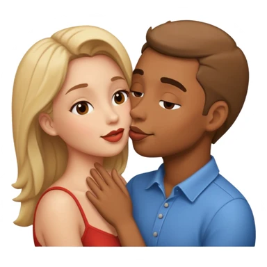 Kissing sticker
