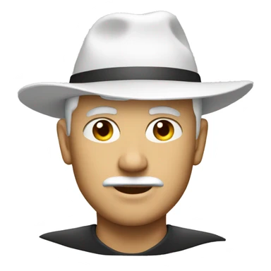 man with pointy white hat sticker