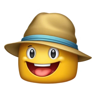 A mimic with a hat sticker