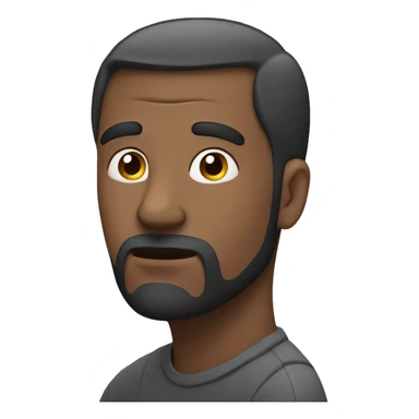 man deep in thought sticker