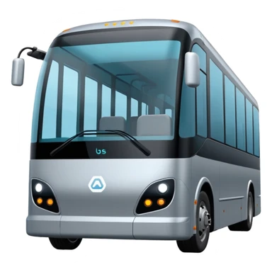 extra large gray Modern autonomous electric bus self driving sticker