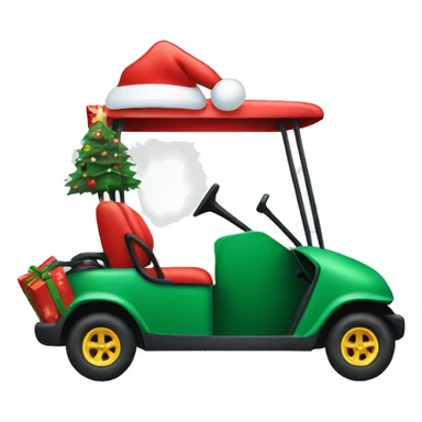 Christmas golf cart sticker