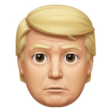 donald trump as blockhead sticker