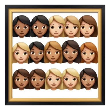 multiple girly framed photos sticker