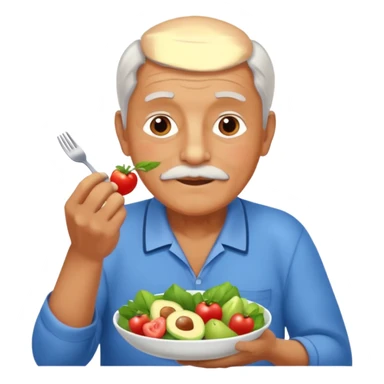 una imagen de un abuelo de 63 años con una enfermedad cardiovascular pero puedes poner donde creas adecuado ya sea al rededor o donde se vea vbien habitos saludables como buena alimentacion signos vitales.. PERO QUE NO SEA UN MEDICO SINO UNA  O SEA UN ABUELO DE 63 AÑOS NORMAL SIN BATA MEDICA sticker