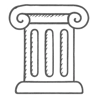 Col as a hand-drawn outlined icon, sketchy lines, no fill, casual approachable feel sticker