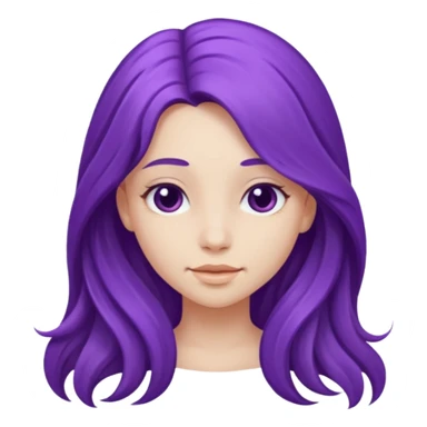 Purple girl sticker