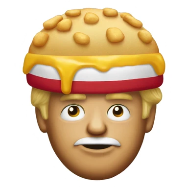 donald trump wearing a mcdonalds shirt sticker