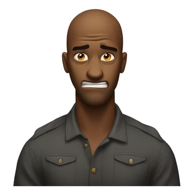 feeling inbetween anger and a great glee sticker