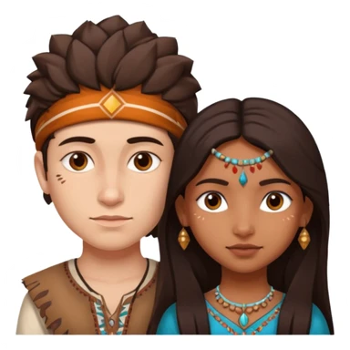 . The emoji is of Dylan Player (founder of emojis.com) who should have an existing emoji that highly details his face, and then with an Indian girl with an equivocally as detailed face. They should both look very realistic and use the existing image of DYLAN PLAYER, FOUNDER.  sticker