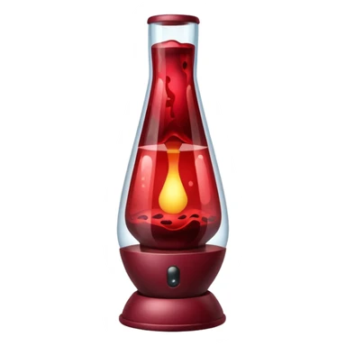 Maroon lava lamp sticker