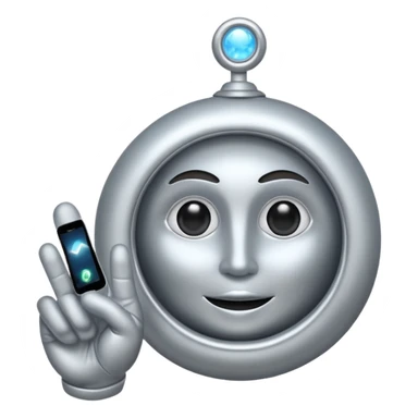 Un ovni qui fait le signe jul sticker