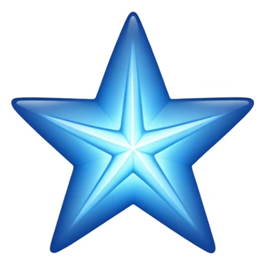 Blue star sticker