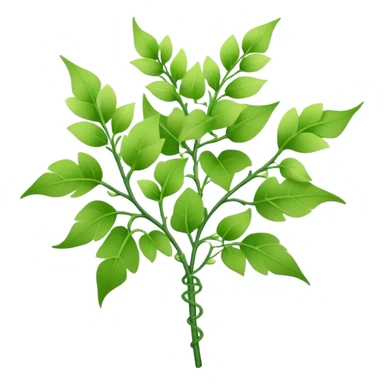 big bouquet Sandpaper Vine, stem, leaf sticker