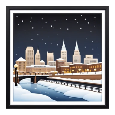 Snowy Cleveland  sticker