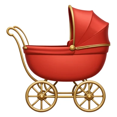 vintage baby carriage sticker